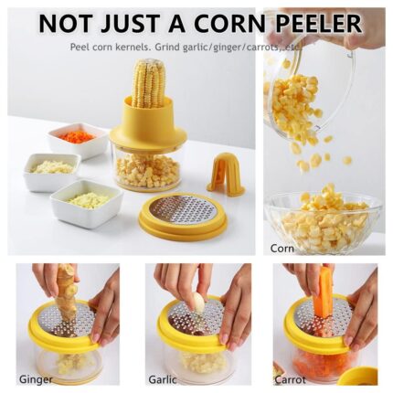 Multipurpose Corn stripper and grater