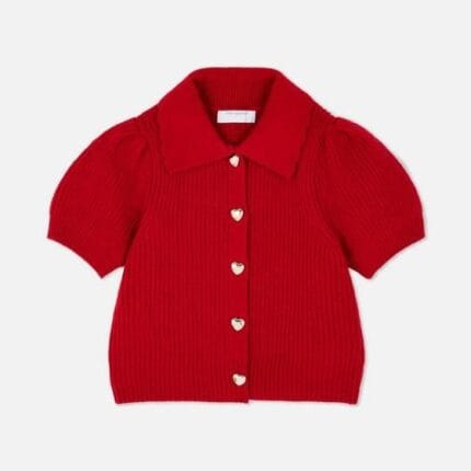 Primark puff sleeve knitted top